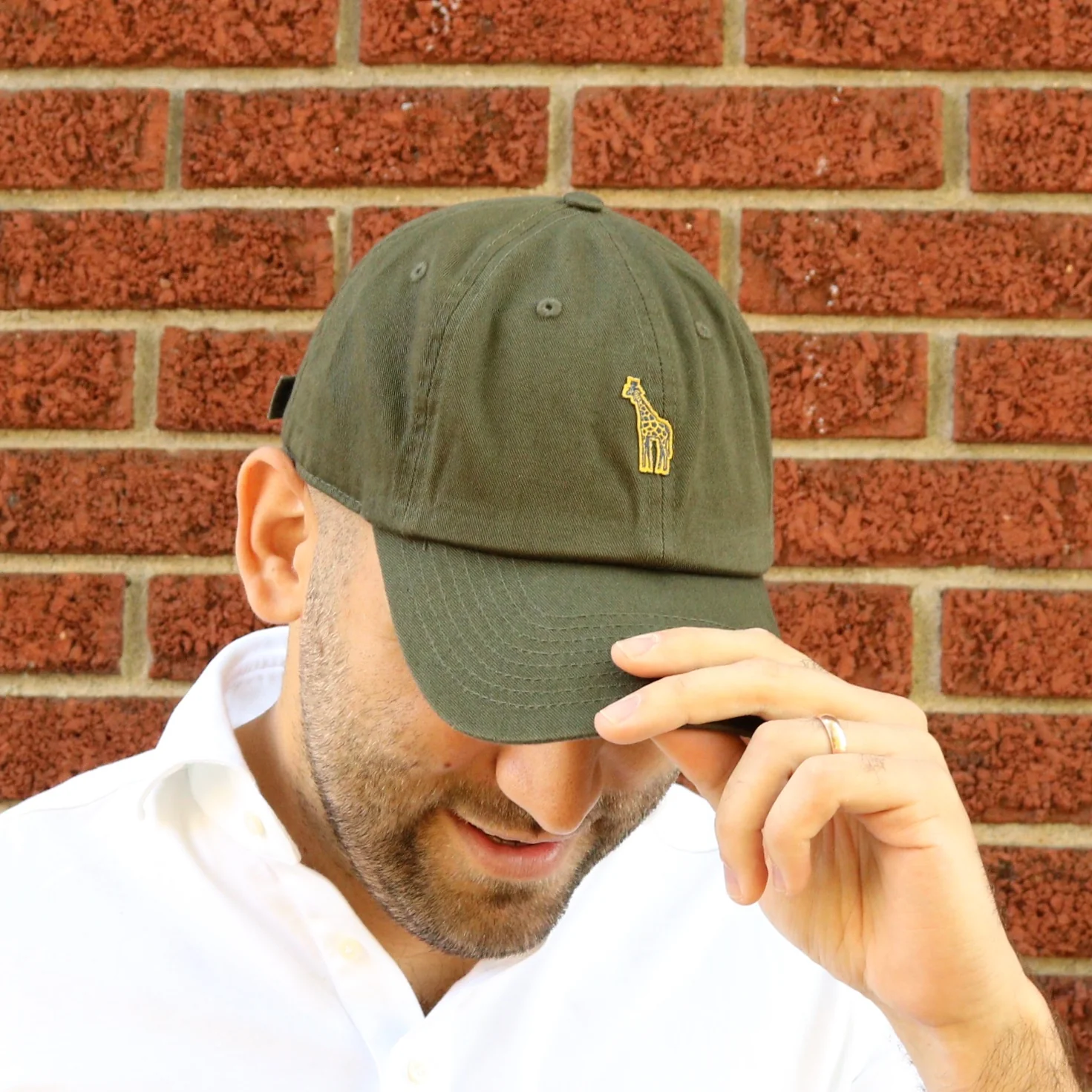 Embroidered Giraffe Polo Hat - Image 6